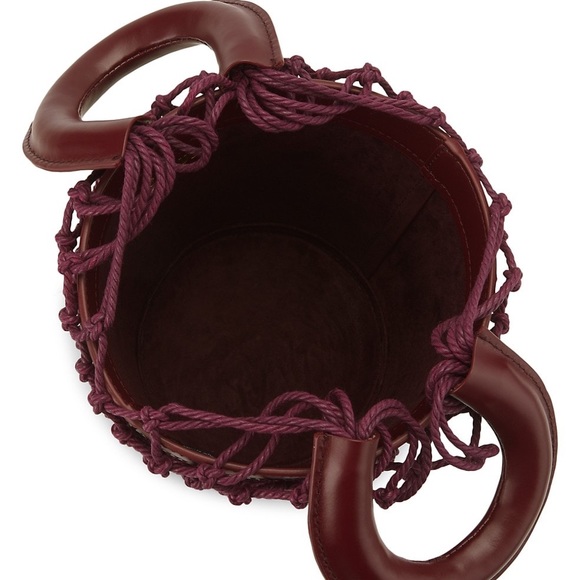 Staud Knit Leather Bucket Bag - Picture 4 of 4